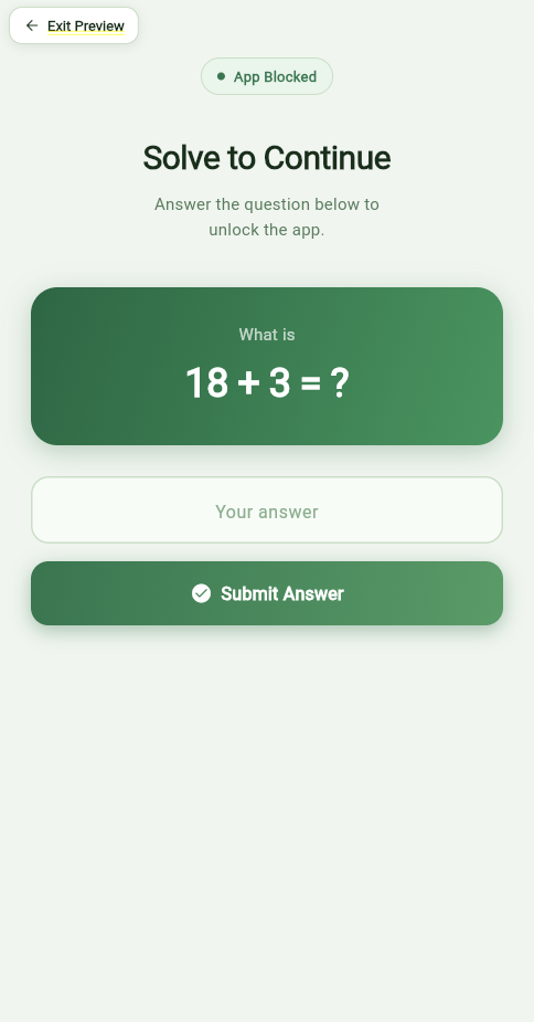 Take 5 maths screen